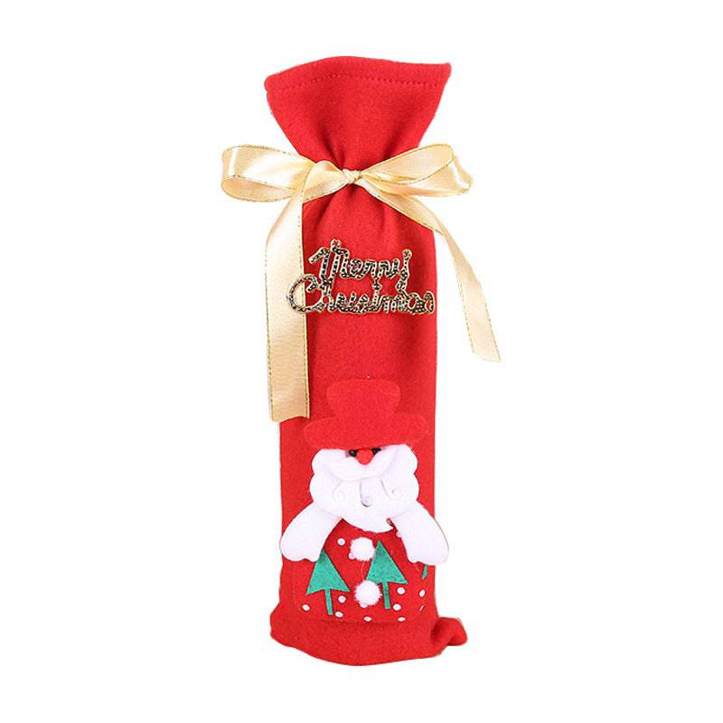 Festive Christmas Wine Bottle Covers – Adorable Holiday Bottle Bags for Perfect Gift Wrapping - All Inclusive Family Treasures