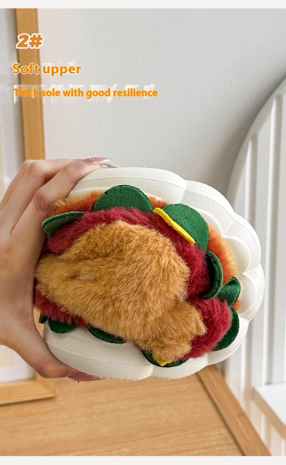 Burger Bliss Plush Slippers – Cozy, Fun & Oh-So-Adorable! - All Inclusive Family Treasures