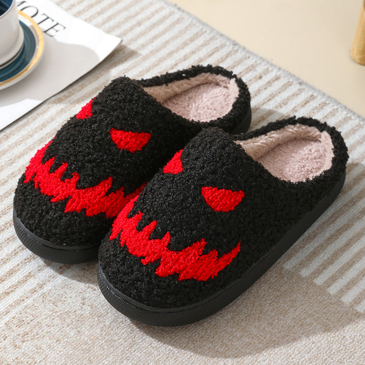 Hauntingly Comfy Halloween Skull Slippers
