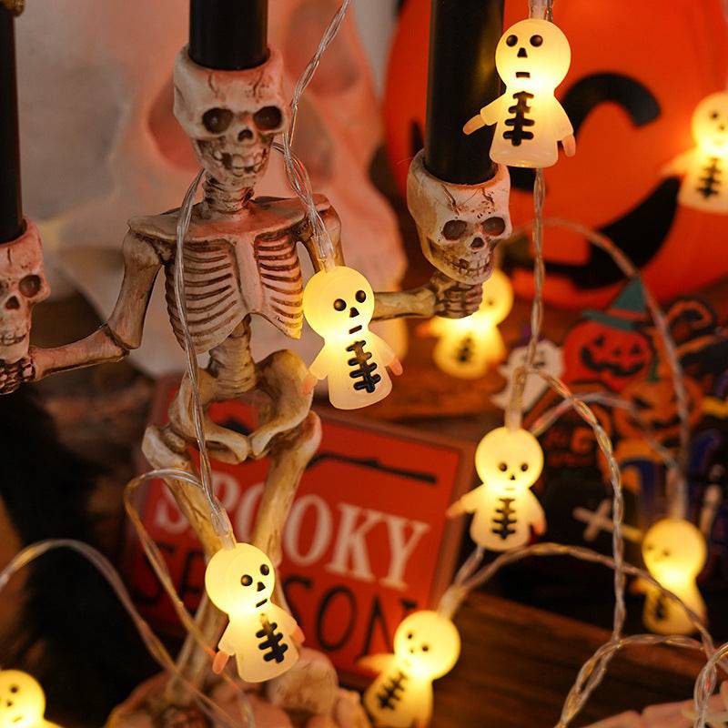 Halloween Lighting Chain | Pumpkin, Ghost & Bat Models for Indoor & Outdoor Decoration - All Inclusive Family Treasures