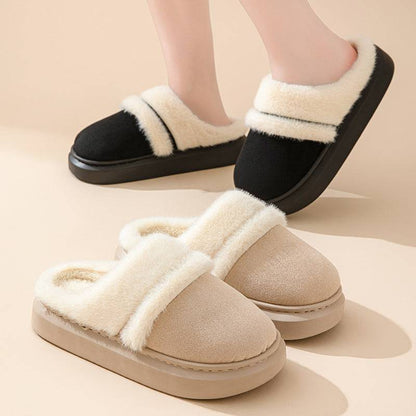 Warm Cotton House Slippers – Plush, Non-Slip Winter Comfort for Women - All Inclusive Family Treasures