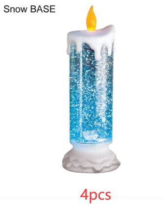 Enchanting Color-Changing LED Glitter Candle – Rechargeable & Waterproof Home Decor - All Inclusive Family Treasures