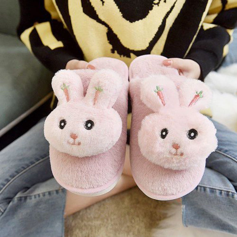 Snuggle Bunny Plush Slippers – Cozy Cartoon Comfort