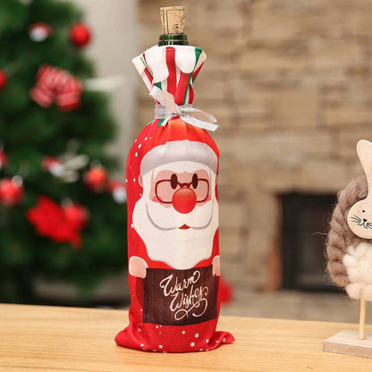 Festive Christmas Wine Bottle Covers – Adorable Holiday Bottle Bags for Perfect Gift Wrapping - All Inclusive Family Treasures