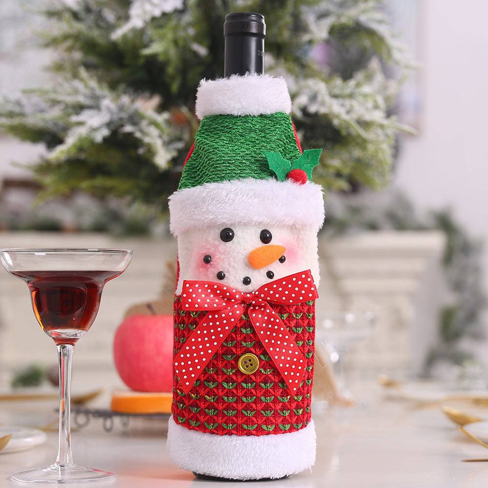 Festive Christmas Wine Bottle Covers – Adorable Holiday Bottle Bags for Perfect Gift Wrapping - All Inclusive Family Treasures