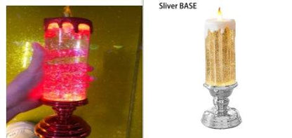 Enchanting Color-Changing LED Glitter Candle – Rechargeable & Waterproof Home Decor - All Inclusive Family Treasures