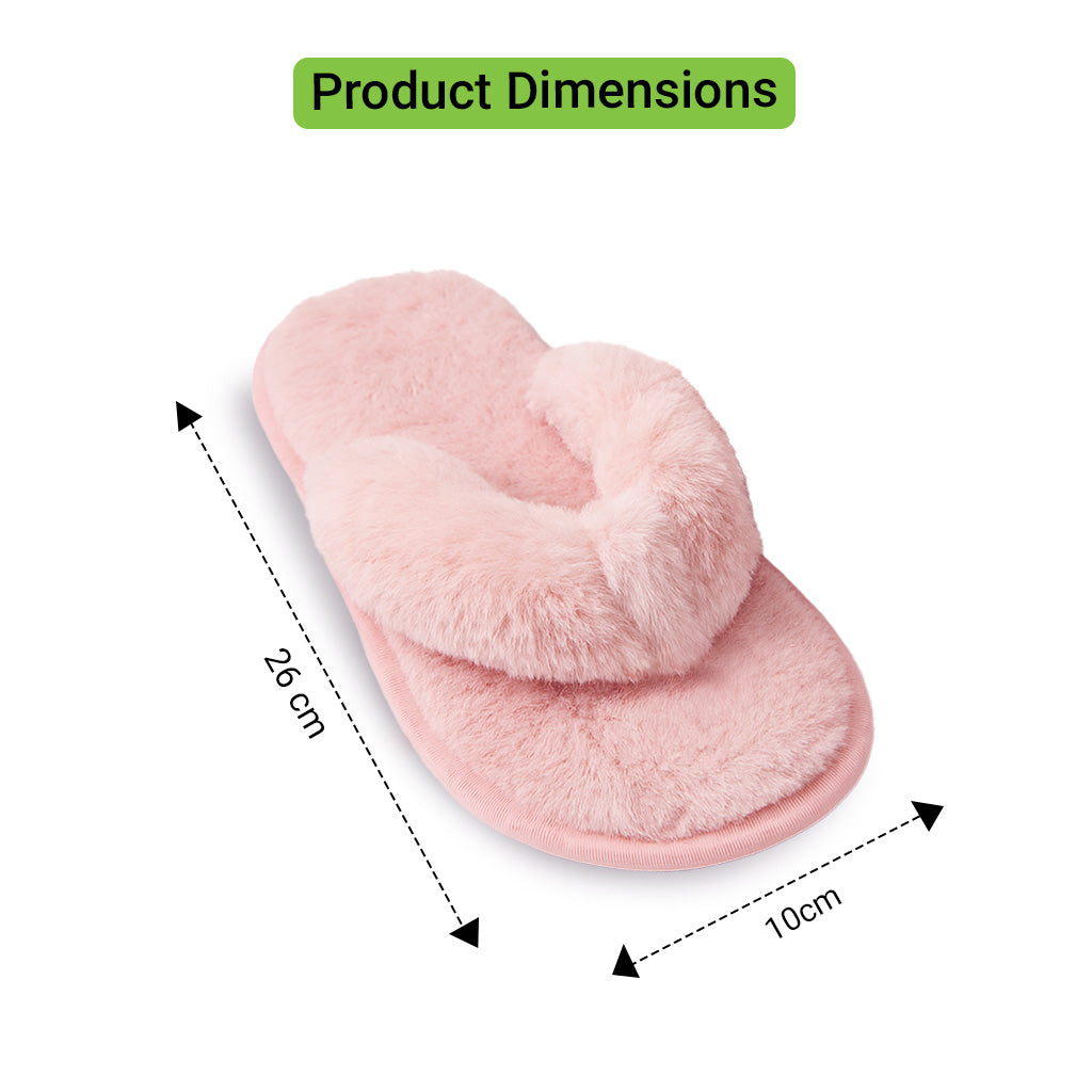Step Into Luxury with Plush Flip-Flop Slippers!