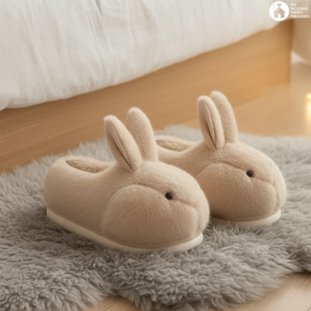 Hop Into Ultimate Comfort with These Adorable Rabbit Plush Slippers!