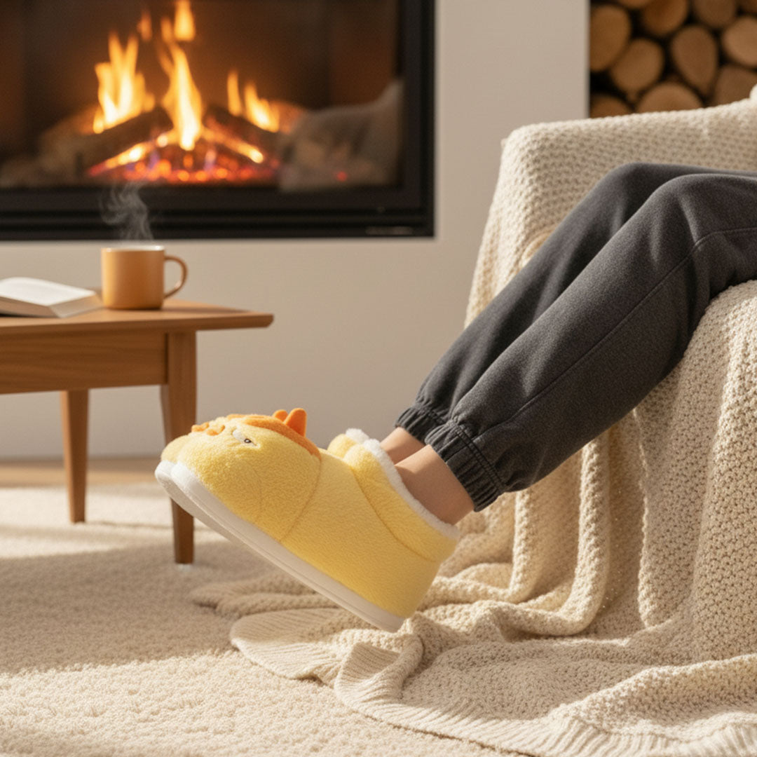 Cozy Plush Bird Slippers – Cute, Warm & Ultra-Comfy