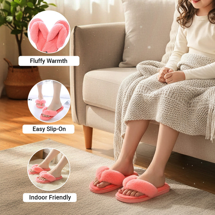 Step Into Luxury with Plush Flip-Flop Slippers!