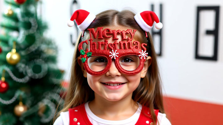 Holiday Cheer Hairpin & Glasses Set – Festive Accessories for Christmas Fun