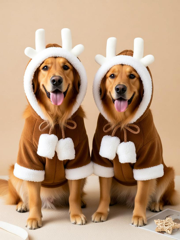 Pets Christmas Cloak - Festive Red Hooded Shawl for Your Furry Friend’s Holiday Look