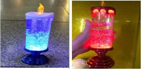 Enchanting Color-Changing LED Glitter Candle – Rechargeable & Waterproof Home Decor - All Inclusive Family Treasures