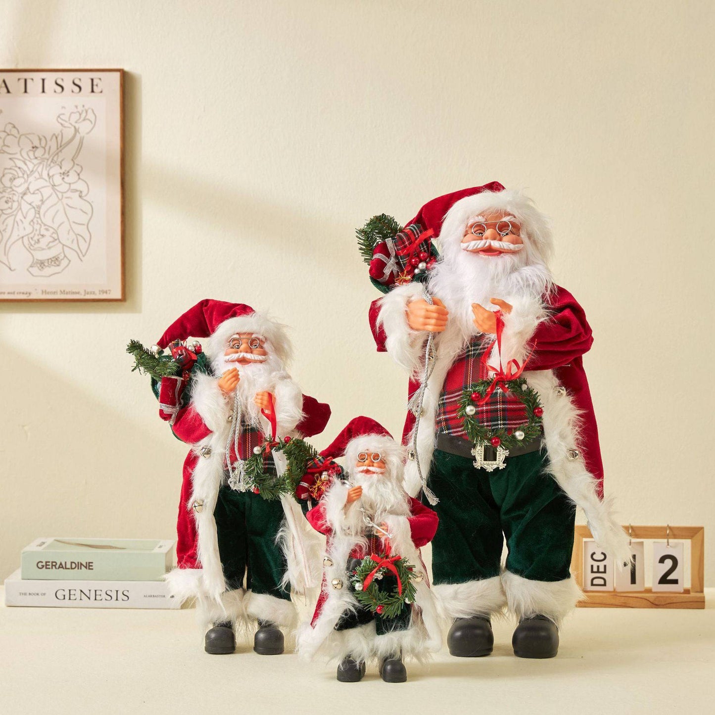 Classic Santa Claus Figurine - Festive Holiday Home Décor - All Inclusive Family Treasures