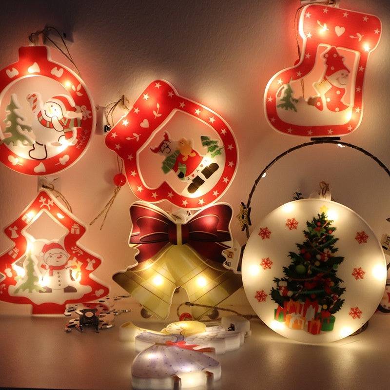 LED Christmas Tree Decorative Lamp - Festive Atmosphere Hanging Light - All Inclusive Family Treasures