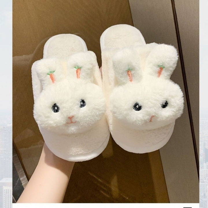 Snuggle Bunny Plush Slippers – Cozy Cartoon Comfort
