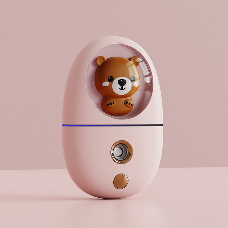 Cute & Compact – Handheld Cold Spray Beauty Humidifier