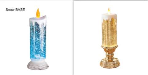 Enchanting Color-Changing LED Glitter Candle – Rechargeable & Waterproof Home Decor - All Inclusive Family Treasures