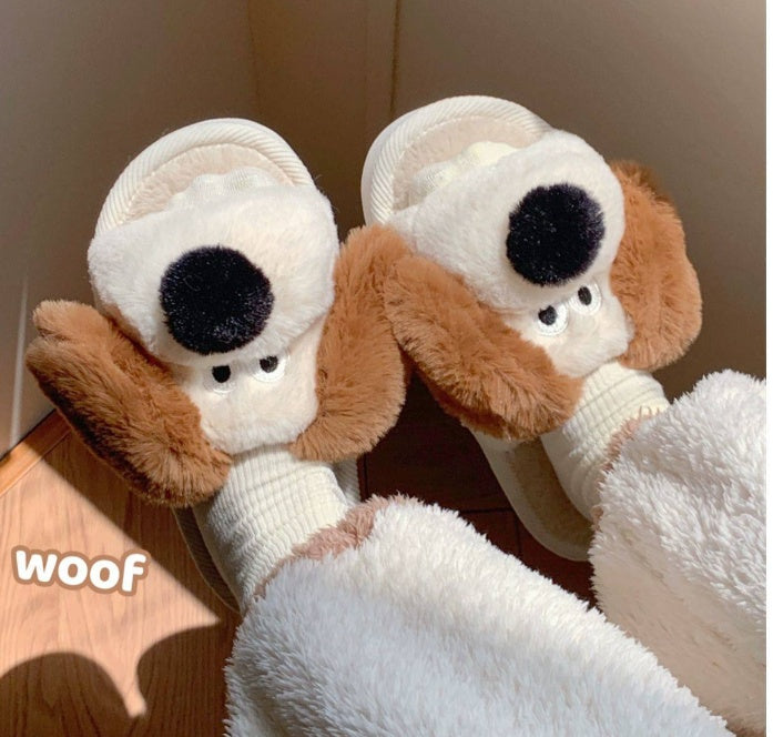 Cozy Puppy Plush Slippers – Warmth & Whimsy for Every Step