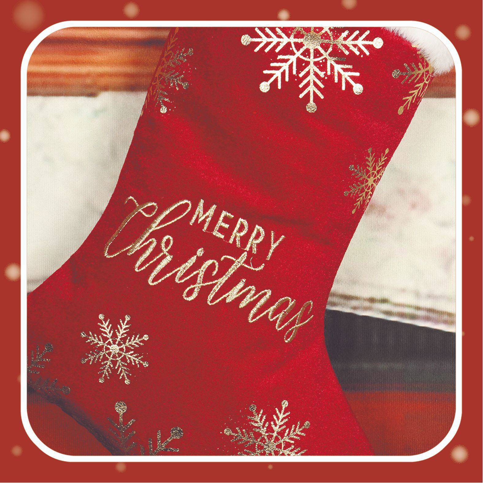 Christmas Decorative Stockings with Embroidery for Candy and Gifts - All Inclusive Family Treasures