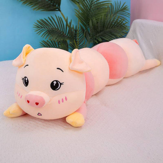 Adorable Piggy Long Body Pillow – Cuddly Plush for Comfort & Decor - All Inclusive Family Treasures