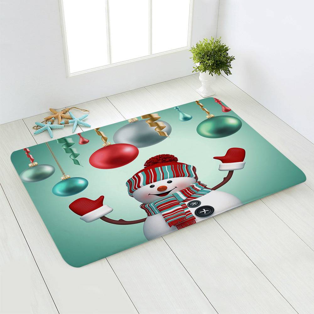 Festive Santa & Snowman Floor Mats – Cozy Christmas Decor for Your Home - All Inclusive Family Treasures