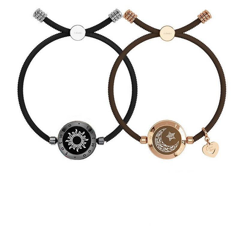 Sun & Moon Smart Sensing Couple Bracelets – Stay Connected Anytime, Anywhere - All Inclusive Family Treasures