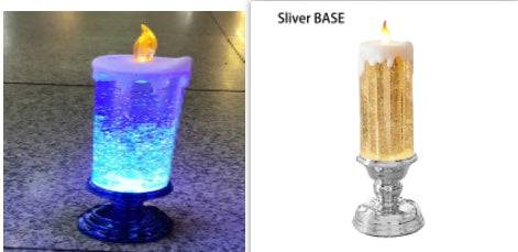 Enchanting Color-Changing LED Glitter Candle – Rechargeable & Waterproof Home Decor - All Inclusive Family Treasures