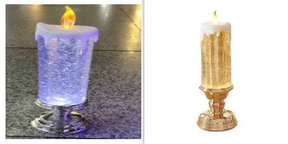 Enchanting Color-Changing LED Glitter Candle – Rechargeable & Waterproof Home Decor - All Inclusive Family Treasures