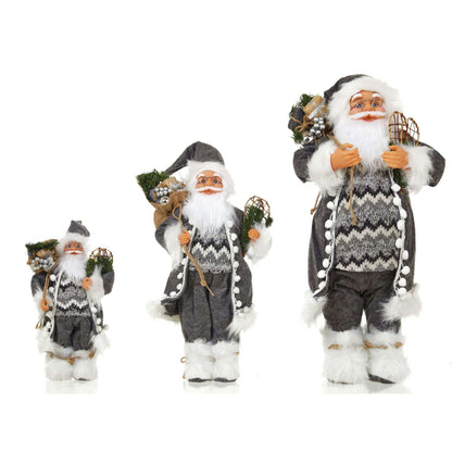 Striped Santa Claus Ornaments Nordic Style Silver Rudolf Doll - All Inclusive Family Treasures