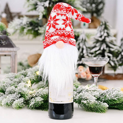 Festive Christmas Wine Bottle Covers – Adorable Holiday Bottle Bags for Perfect Gift Wrapping - All Inclusive Family Treasures