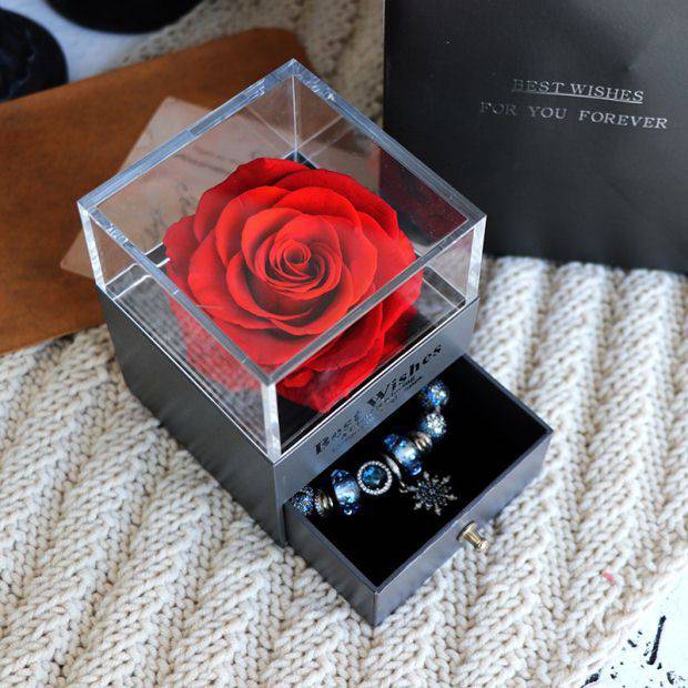 Eternal Rose Jewelry Box – A Timeless Gift of Love and Elegance - All Inclusive Family Treasures