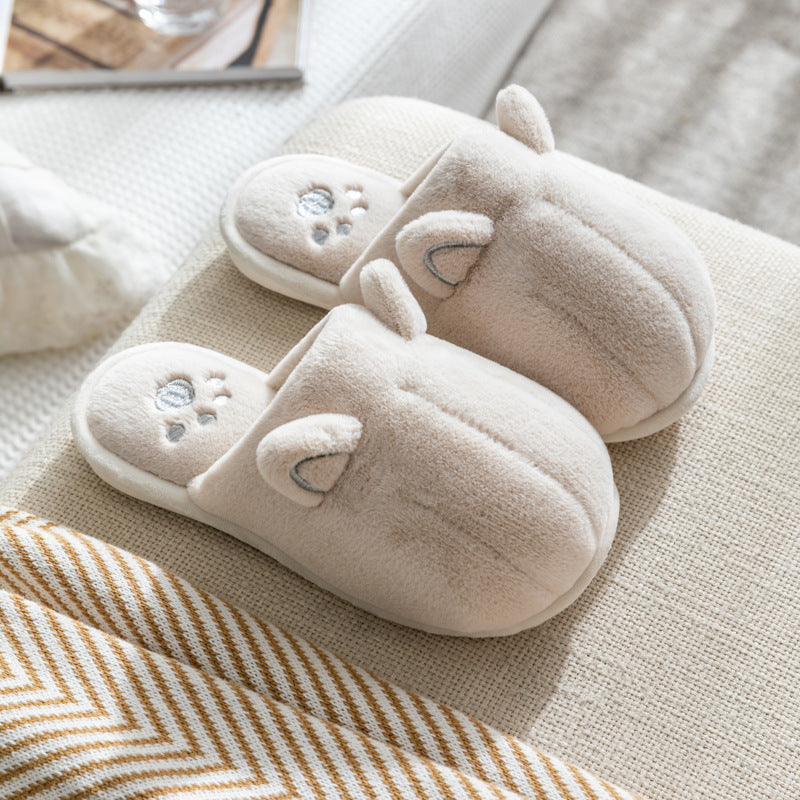 Adorable Paw Plush Slippers – Cozy Comfort for the Whole Family! - All Inclusive Family Treasures