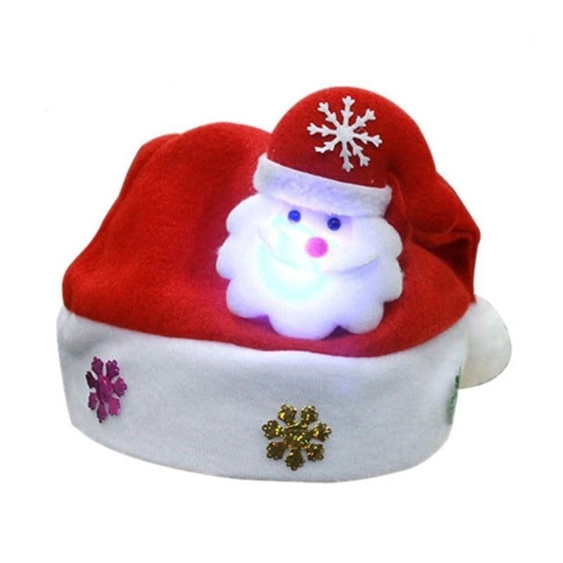 Festive Glow – Christmas LED Cartoon Luminous Hat for Kids & Adults