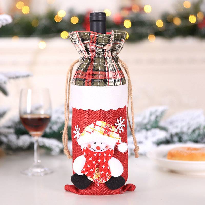 Festive Christmas Wine Bottle Covers – Adorable Holiday Bottle Bags for Perfect Gift Wrapping - All Inclusive Family Treasures