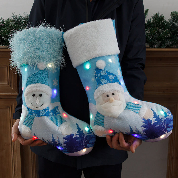 Glowing Christmas Stockings with Lights – Festive, Fun, and Perfect for Holiday Cheer!