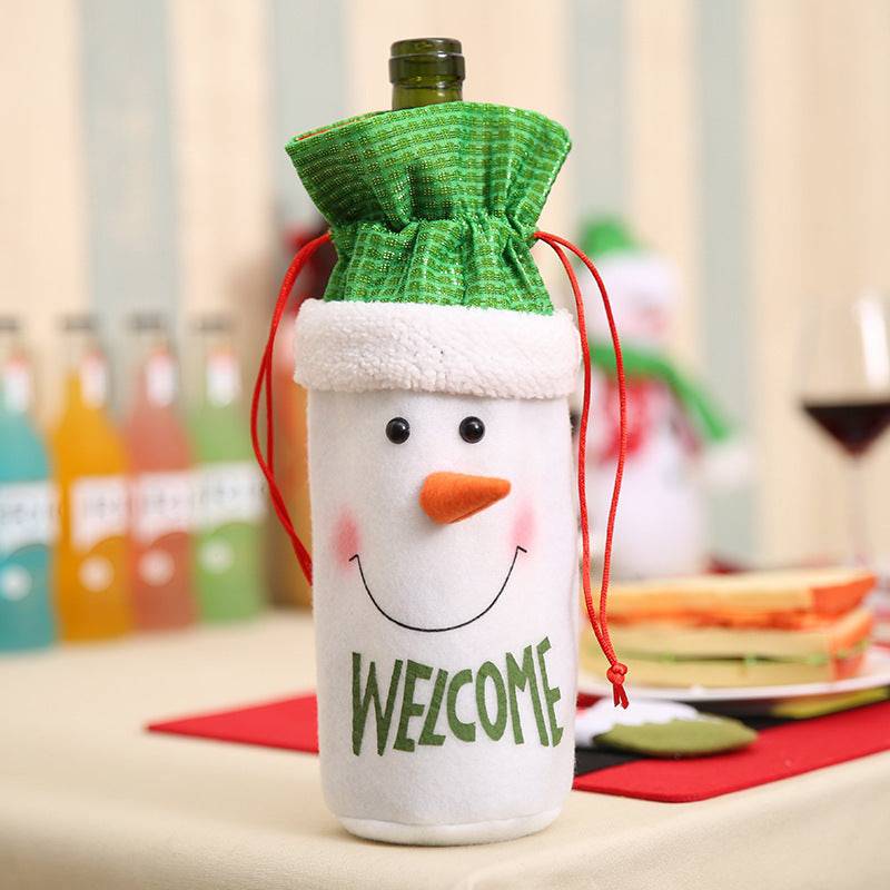 Festive Christmas Wine Bottle Covers – Adorable Holiday Bottle Bags for Perfect Gift Wrapping - All Inclusive Family Treasures