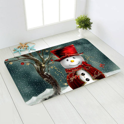 Festive Santa & Snowman Floor Mats – Cozy Christmas Decor for Your Home - All Inclusive Family Treasures