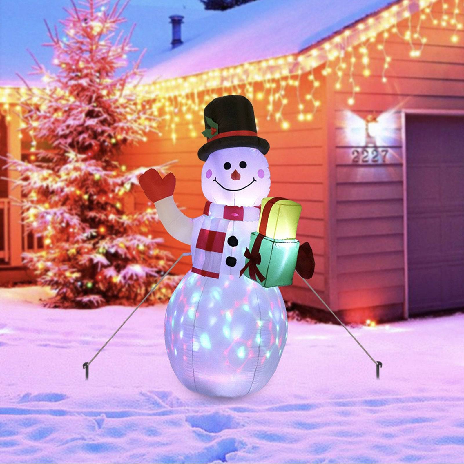 Festive LED Inflatable Christmas Decorations – Santa, Snowman, and Tree for a Magical Outdoor Display - All Inclusive Family Treasures