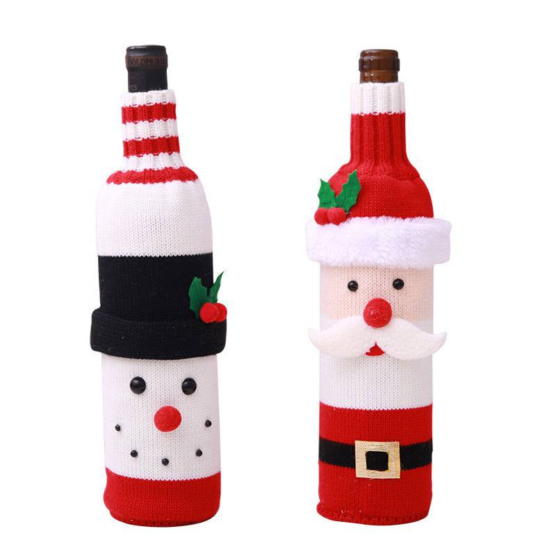 Festive Christmas Wine Bottle Covers – Adorable Holiday Bottle Bags for Perfect Gift Wrapping - All Inclusive Family Treasures