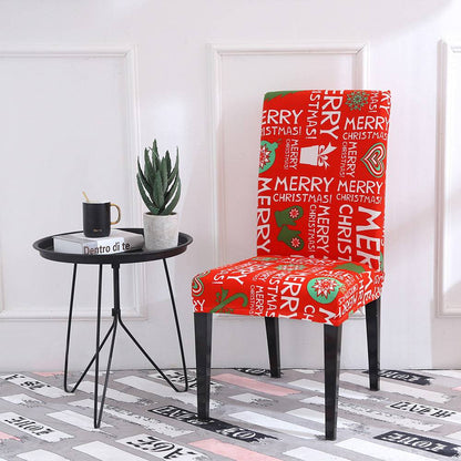 Festive Christmas Chair Covers – Universal Stretch Fit for Dining Chairs - All Inclusive Family Treasures