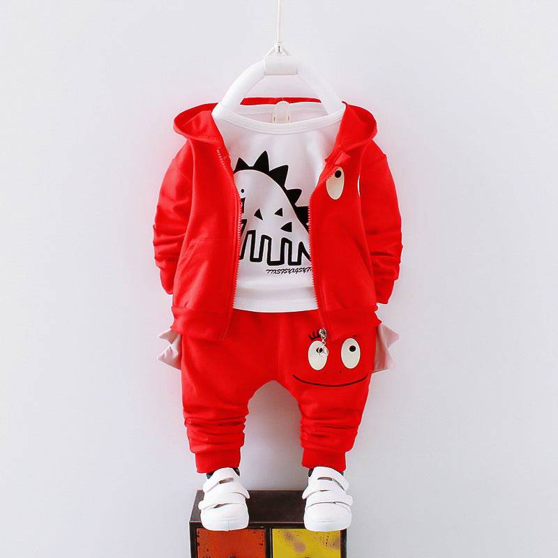 Dino Delight: Boys’ Cotton Hoodie & Jogger Set - All Inclusive Family Treasures