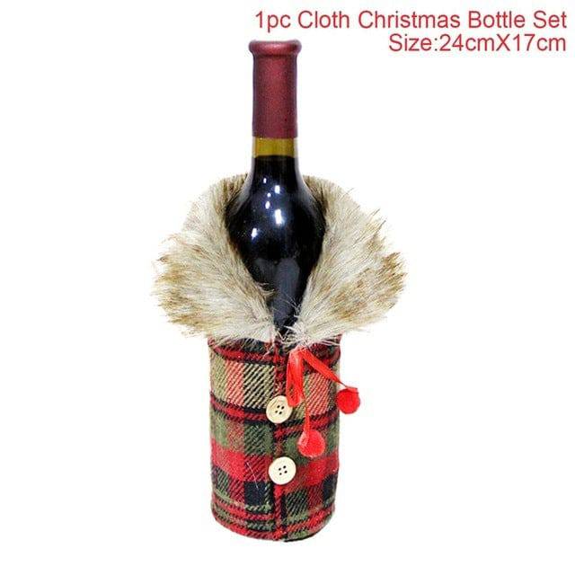 Festive Christmas Wine Bottle Covers – Adorable Holiday Bottle Bags for Perfect Gift Wrapping - All Inclusive Family Treasures