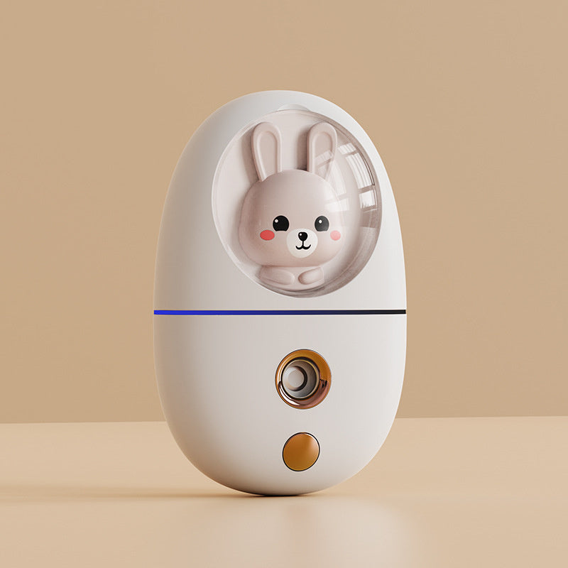 Cute & Compact – Handheld Cold Spray Beauty Humidifier