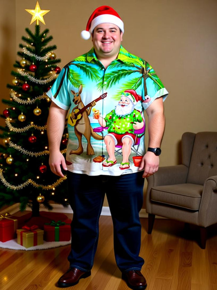 Festive Men's 3D Christmas Print Shirts – Holiday Spirit in Every Stitch!