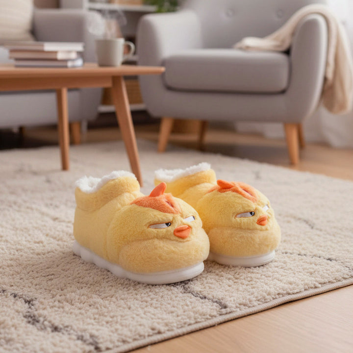Cozy Plush Bird Slippers – Cute, Warm & Ultra-Comfy