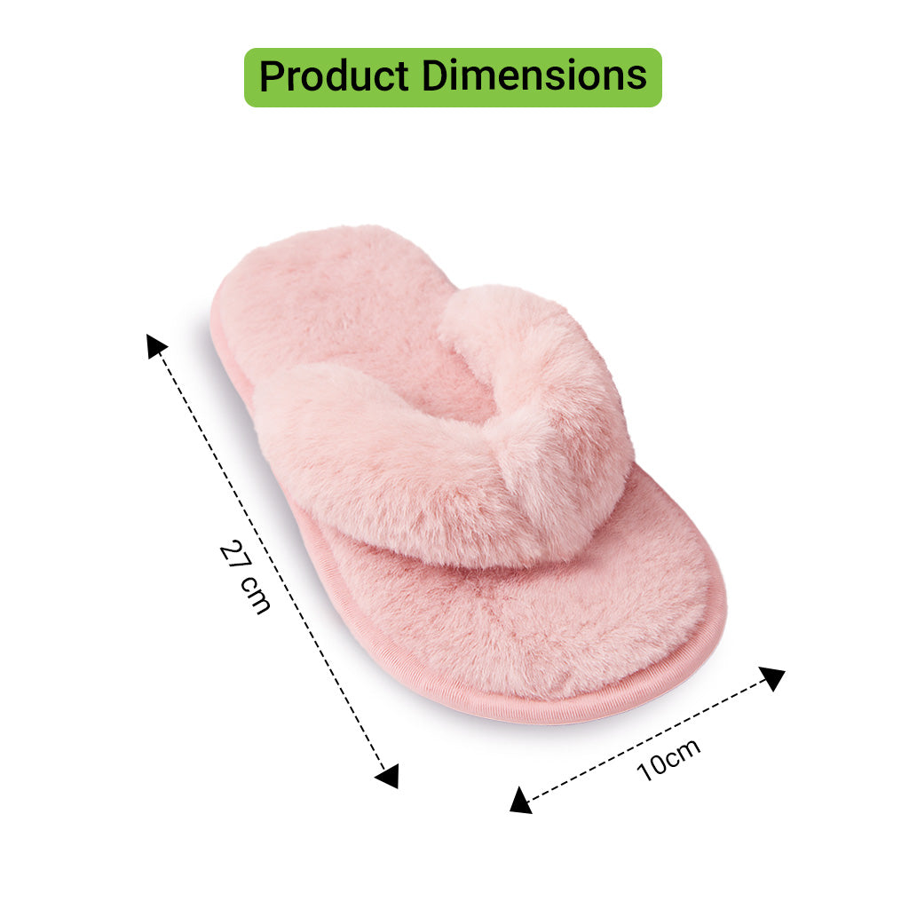 Step Into Luxury with Plush Flip-Flop Slippers!