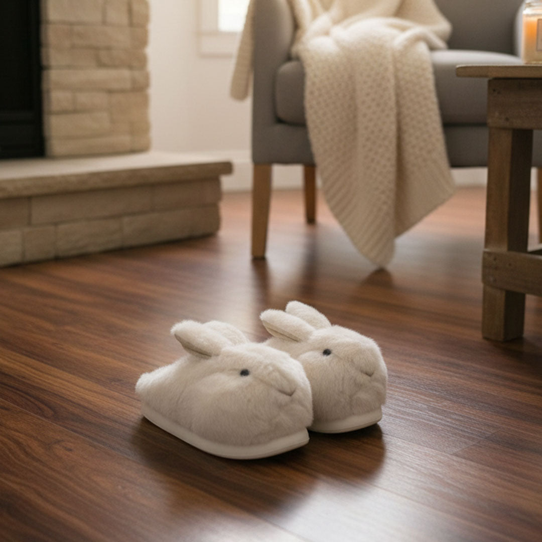 Hop Into Ultimate Comfort with These Adorable Rabbit Plush Slippers!