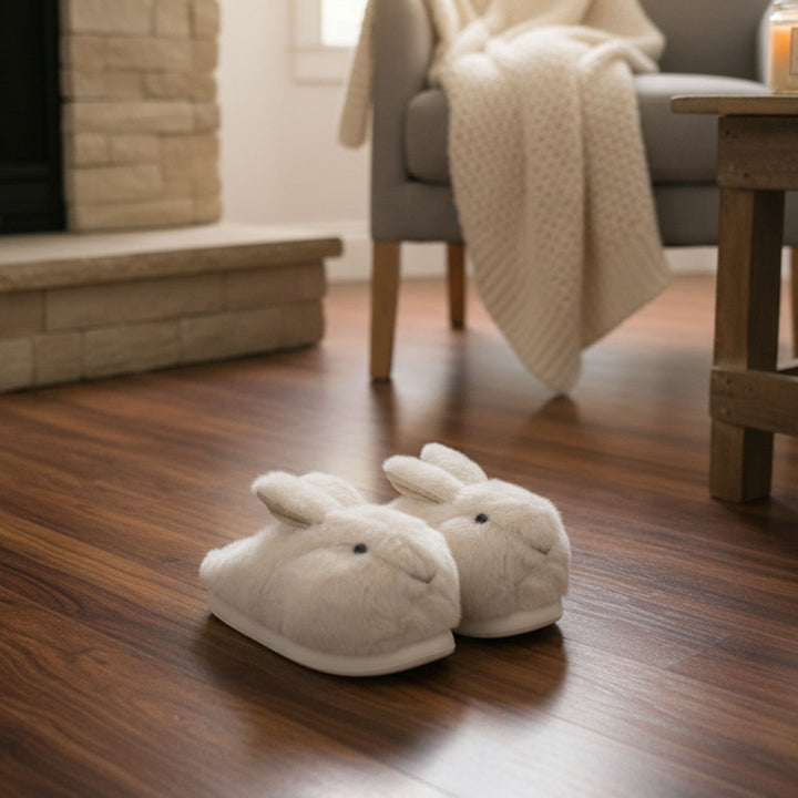 Hop Into Ultimate Comfort with These Adorable Rabbit Plush Slippers!