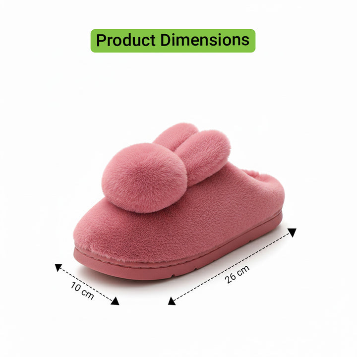 Snuggle into Cuteness with Bunny-Ear Winter Slippers